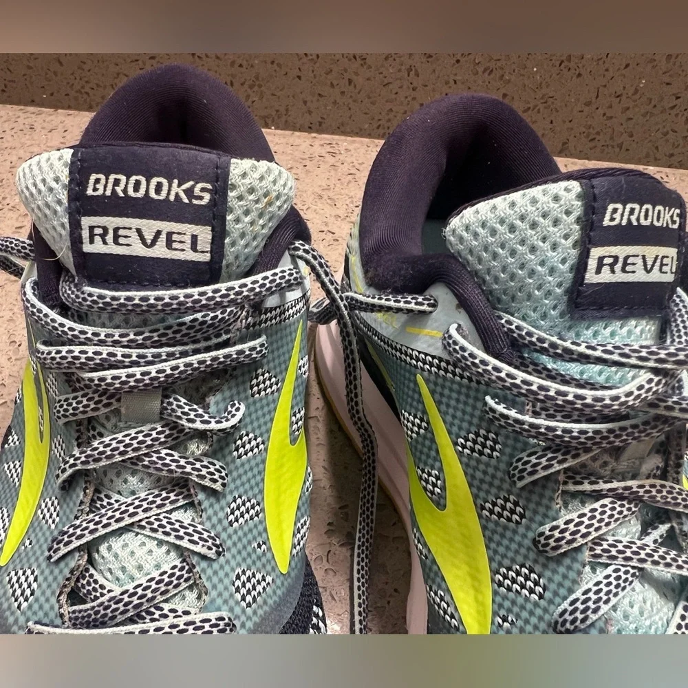 Brooks Womens Revel Blue Running Shoes Sneakers 8.5 - Picture 7 of 9